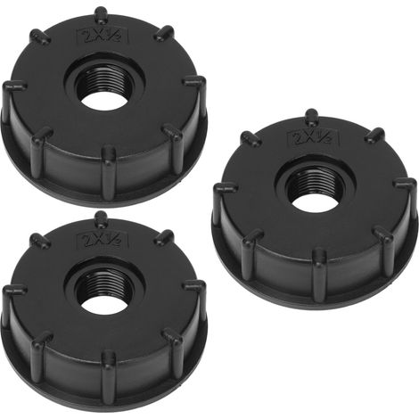 3 Pièces Raccord de Vidange pour Réservoir IBC avec Adaptateur Fileté G1/2 et Tuyau Plastique de 60mm de Diamètre Intérieur (1/5)