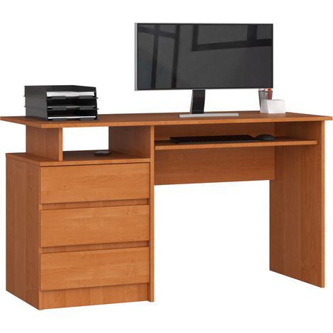 Scrivania AKORD CLP Ontano 135 cm 3 cassetti 135x60x77 cm