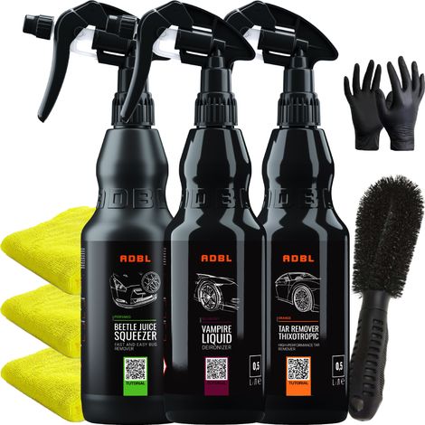Kit cosmetico per auto Adbl per la decontaminazione della vernice e la pulizia dei cerchi (1/5)
