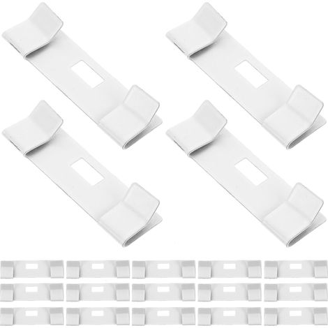 White Metal Repair Clips, 20 Pieces, 89mm, Home Accessories, Easy Installation, Corrosion Resistant, for Replacing Vertical Blind Slats (1/5)