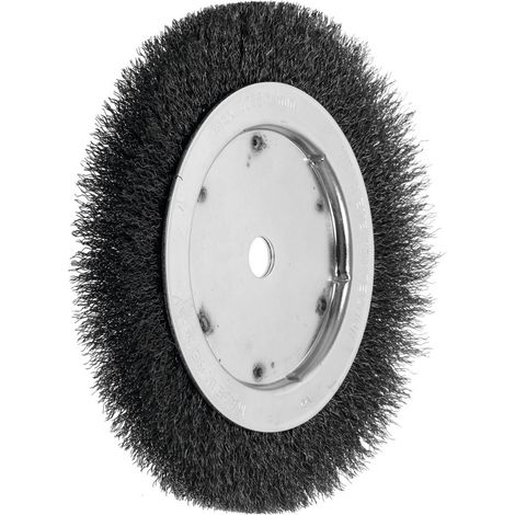 Lessmann Einreihige Rundbürste Stahldraht 0,30 mm, Bürsten-⌀xBürstenbreite: 200X16 mm