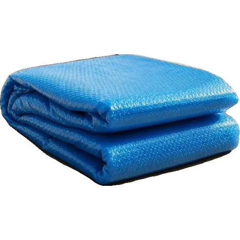 Telo di copertura solare per piscina, ritenzione del calore, protezione dai detriti, blu (1/2)