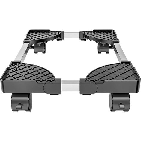Support de processeur Mobile réglable Support de Chariot Mobile avec 4 roulettes verrouillables,Support de Serviette en métal réglable pour Chariot de PC sous Le Bureau (1/5)