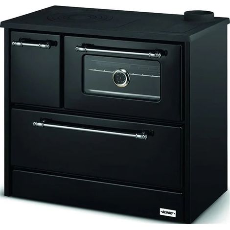 Blinky DANY Cucina a legna con forno 4 fuochi 9 kW colore Antracite