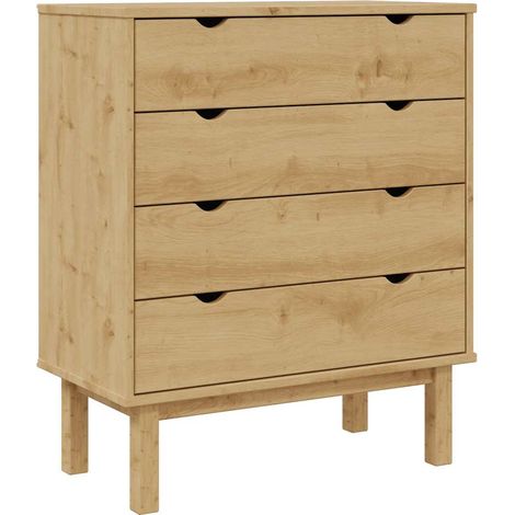 Schubladenschrank OTTA 76,5x39,5x90 cm Massivholz vidaXL (1/5)