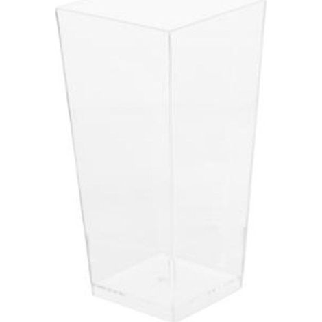 Lot de 8 Verrines Plastique Réutilisable "Carré" 8,5cl Transparent (1/3)