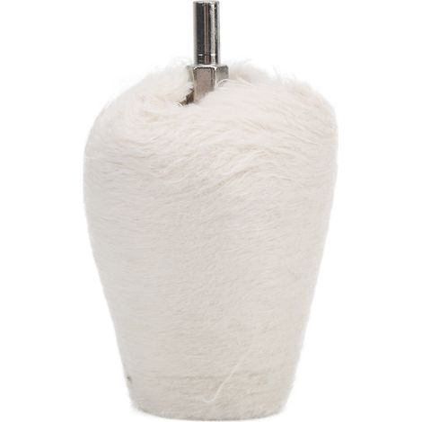 Roue de polissage blanche conique pour perceuse, outils de meulage avec manche 65mm (1/5)