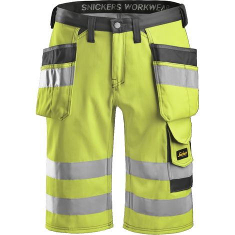 PANTALÓN CORTO ALTA VIS. AMARILLO-GRIS 5