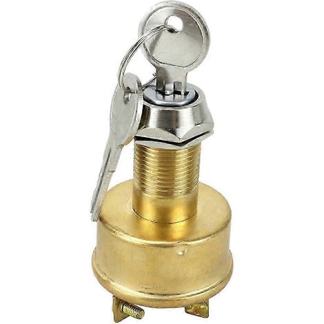 Interrupteur d'allumage marin robuste 15 A 12 V 3 positions marche-arrêt avec 2 clés pour bateaux Remplace MP39060-1 (1/5)