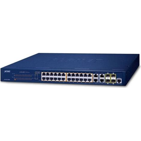 Conmutador 802.3at de 24 puertos 10/100/1000T y 4 puertos Gigabit TP/SFP GS421024P4C (1/2)