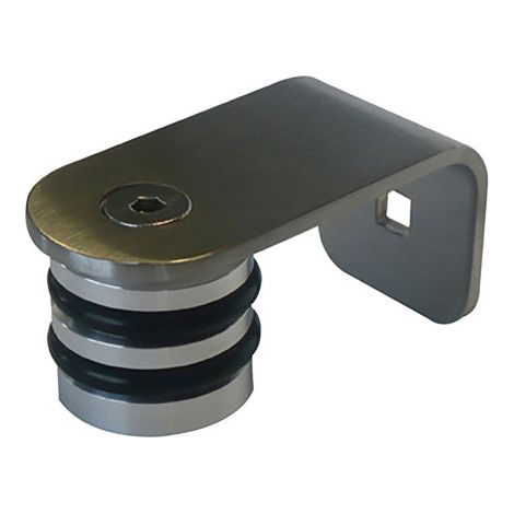 Paire de pattes de fixation droites pour poignée de porte battante inox - DUVAL - BILCOCQ 40 Argent