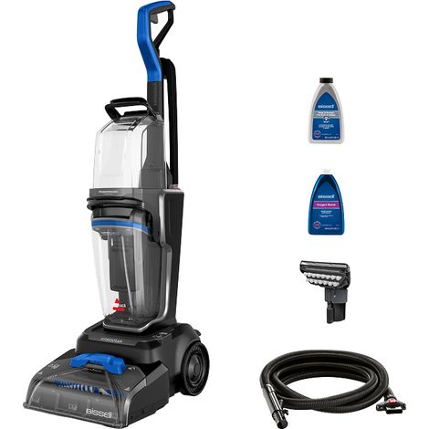 Bissell PowerWash HydroSteam machine de nettoyage de tapis Marcher derrière Profond Noir, Bleu, Titane