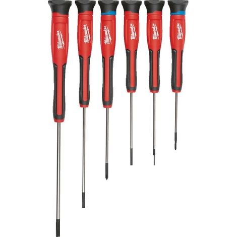 Serie Cacciaviti di Precisione 6 Pz Milwaukee 4932471869 con Custodia (1/2)