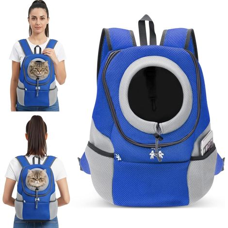 1 Sac À Dos Pour Chien, Bretelles Réglables, Polyester Respirant, Mesh Aéré, Randonnée Camping (1/5)