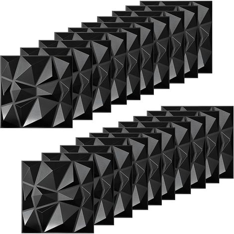 3D Brick and Stone Self-Adhesive Wallpaper, 30 x 30 cm 3D Adhesive Wall Panel, PVC Wall Panel, Decorative Wall Panel, Exterior Wall Siding Bathroom (1/5)
