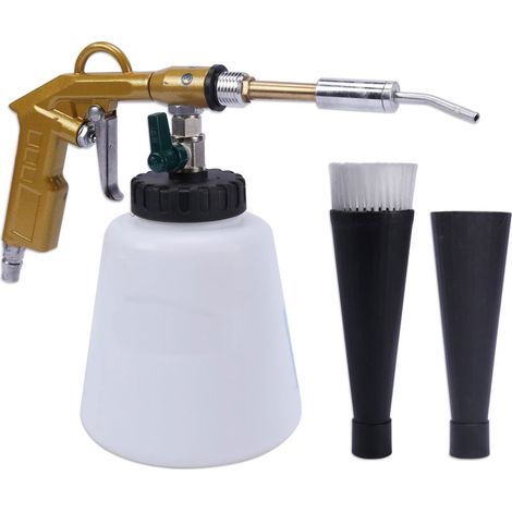 Pistolet de nettoyage à sec Golden Tornado avec flacon blanc de 1000 ml, outil de nettoyage intérieur, pistolet à eau pour le lavage auto