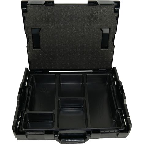 BS Systems L-Boxx 102 nero incl. inserto per piccoli componenti 5 scomparti (1/3)