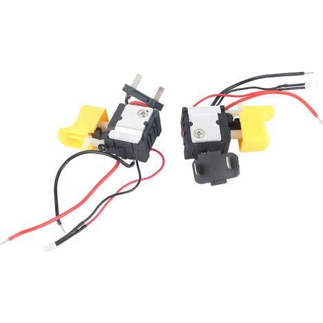 Lot de 2 interrupteurs à gâchette pour outils électriques, variateur de vitesse pour perceuse à percussion électrique, accessoires pour perceuse à percussion (1/5)