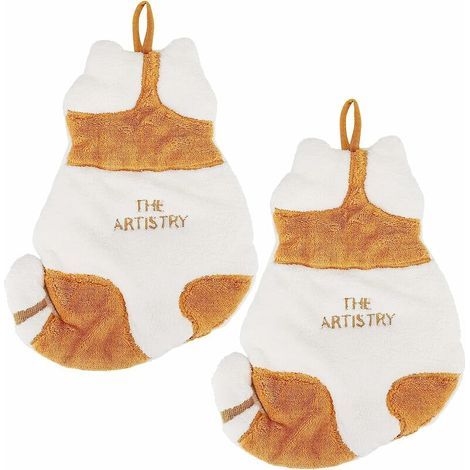 Bonitas toallas de mano absorbentes, juego de 2 toallas de mano para cocina, toallas de mano para baño, toallas de mano colgantes suaves y absorbentes, toallas de mano para niños. (1/5)