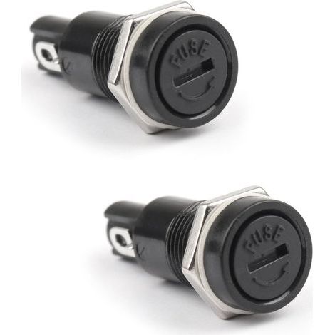 Lot de 2 porte-fusibles R3-11 pour fusibles en verre 5 x 20 mm 10 A 250 V (1/5)