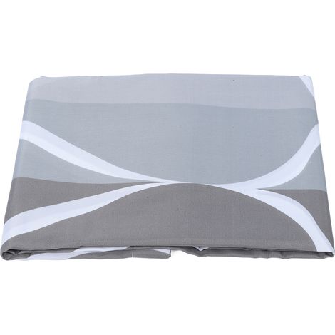 Tenda da doccia minimalista impermeabile, realizzata in poliestere spesso, set completo per il bagno, 180 cm × 200 cm