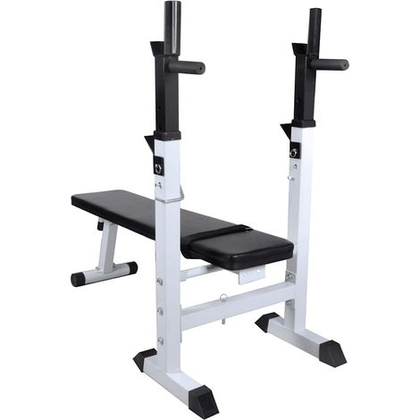 vidaXL Banco de entrenamiento de fitness y musculación recto (1/2)