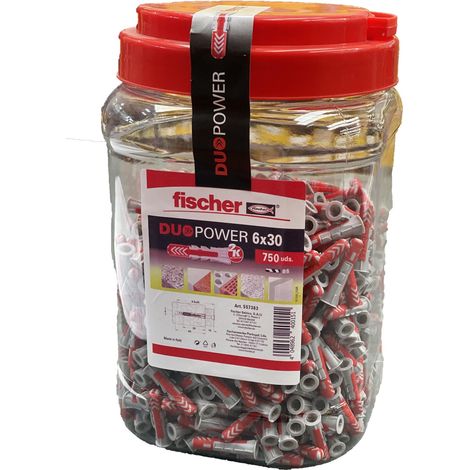 FISCHER cubo duopower 6×30 750 uds 557383 (546161) fischer , Cubo Duopower 6×30 750 Uds 557383 (546161) de la marca Fischer. (1/4)