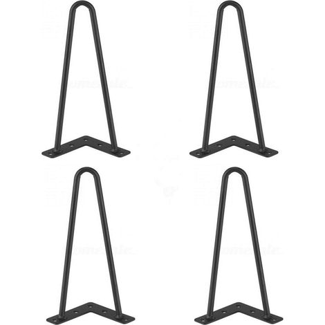 Pieds De Table - Acier Massif - Hauteur 40 Cm - Pour Tables Basses Bureaux Tables De Chevet Chaises - Lot De 4