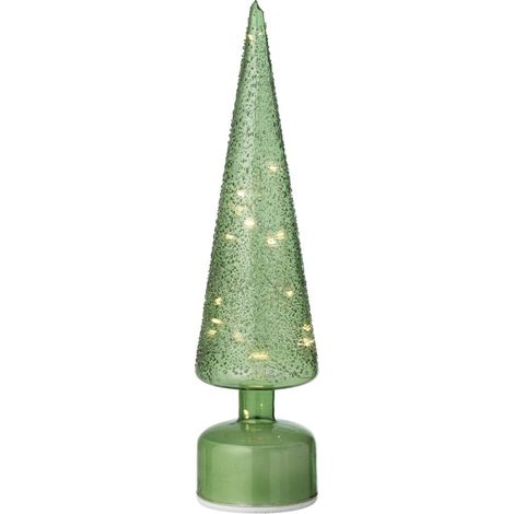 Sapin Tournant à LED "Lenard" 38cm Vert
