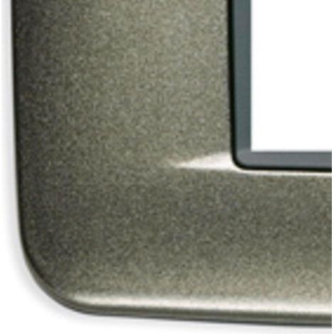 VIMAR - PLACCA ROUND EIKOM METALLO 7 MODULI M COLORE TITANIO 20687.08