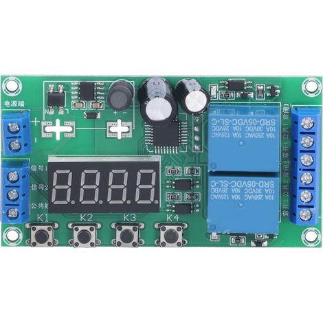 Module relais bidirectionnel DC 32 fonctions large tension 7-30V temporisé pour contrôle pompe moteur (1/5)