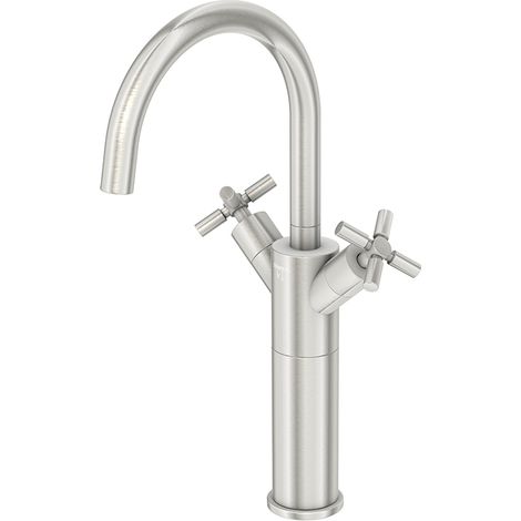 Steinberg 250 - Waschtischarmatur mit Ablauf, Nickel gebürstet 250 1550 BN (1/5)