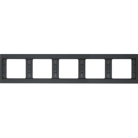berker Cadre Modern anthracite finition mate 5 modules
