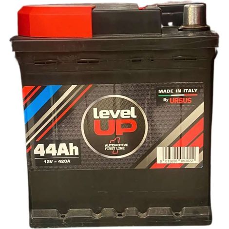 Ursus Batteria per auto Level Up Cubetto 44Ah 420A DX L0 - Avviamento Potente Made in Italy