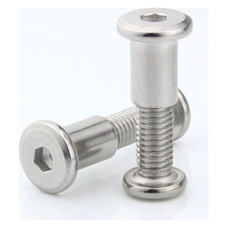 QORVA
-Boulons de Fixation de Hexagonal Vis de Connexion en Meuble M6 x 35MM Connecteur d'armoire Fileté,10Pcs,de (1/5)