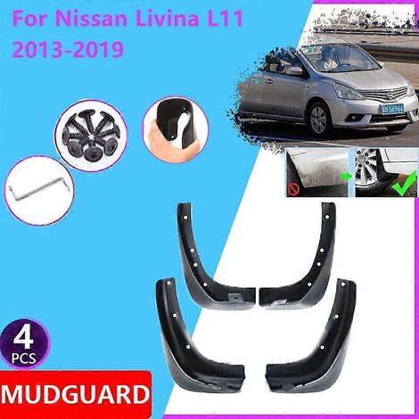 Kotflügel für Nissan Livina L11 X-Gear 20132019, Hinterradschutz, vordere Schmutzfänger, Spritzschutz, Außenzubehör für Autos