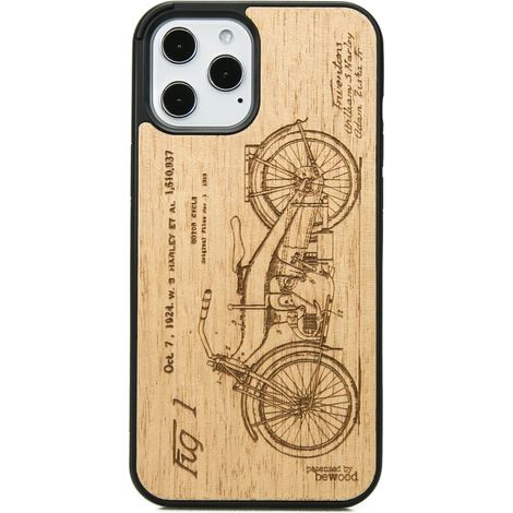 Custodia in legno per iPhone 12 Pro Max HARLEY PATENT ANIEGRE (1/3)