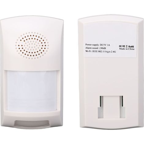 Détecteur de mouvement intelligent pour alarme de sécurité WiFi Tuya, détecteur de mouvement PIR pour la sécurité domestique avec contrôle par application pour le bureau (1/5)