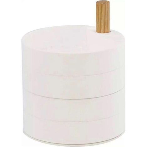 Boîte de rangement portable pour bijoux, boucles d'oreilles, colliers et montres (1/4)