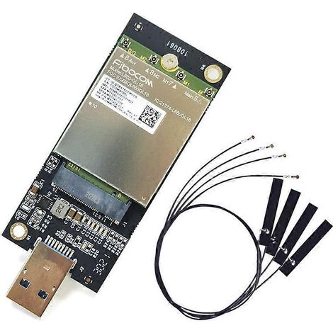 CAT16 Modul 3G/4G/5G L860-GL-16 USB3.0 WWAN M2-NGFF GPS-Karte mit 4 Antennen für Laptop und Computer, mobiles Breitband, LTE- und NR-kompatibel, schnelles Netzwerkmodul.