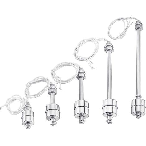 Contrôleur de niveau de capteur de liquide de commutateur de flotteur vertical de réservoir de débit d'eau d'acier inoxydable - 100Mm (1/5)