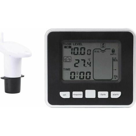 Sensor de nivel de agua GABRIELLE Sensor ultrasónico de nivel de profundidad de líquido para tanque de agua con pantalla
