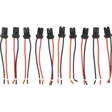 10 pcs T10 Voiture Camion Bateau Wedge Ampoule Femelle Connecteur Lampe Titulaire LED Socket Base (1/5)