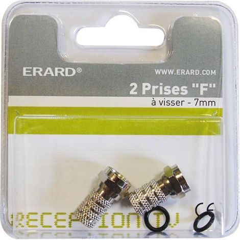 6 Kit De 2 Prises F 7 Mm à Visser - Métal - Erard (1/3)