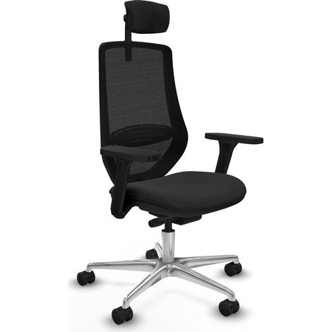 Sedia da Ufficio Piqueras y Crespo D086N2W Nero (1/5)