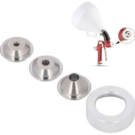 Ensemble de buses et collier pour pulvérisateur de texture - 3 jets aluminium (3/16", 1/4", 5/16") compatible Texture Pro 200 et Spray Pro (1/5)