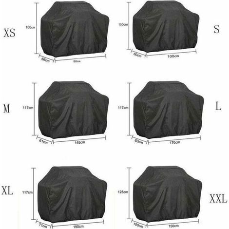 Housse de barbecue rectangulaire - - Imperméable - Résistant aux UV - Anti-vieillissement - Tissu Oxford 210D (1/4)
