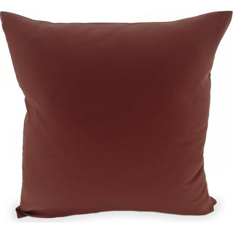 Federa in raso di cotone 40x40 cm, colore marrone a ventaglio