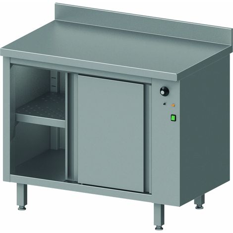Meuble Chauffant Inox  - Profondeur 600 - Stalgast