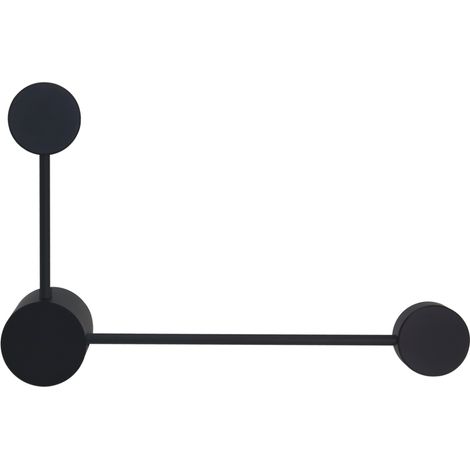 Applique moderna nera in alluminio JOY Polux 2xGX53 6W